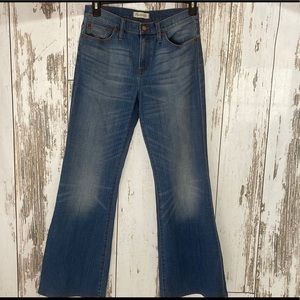 Madewell Flea Market Flare Jeans Medium Distressed Wash  Size 30